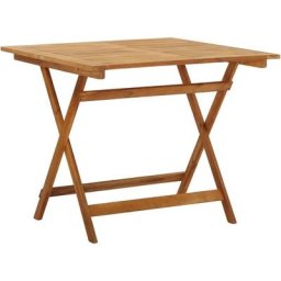 Table pliable de jardin 90x90x75 cm Bois d'acacia massif Vidaxl n/a