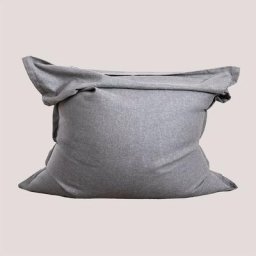 Sklum - Modules de Canapé de Jardin en Tissu Attus Style Gris Pouf