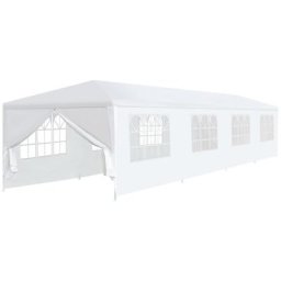 Tonnelle de Jardin Tente de réception - Rapide à Installer 3 x 12 m Blanc BV261860 - BonneVie