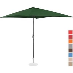 Uniprodo - Grand Parasol De Jardin Rectangulaire Anti-UV fpruv 50+ 200 x 300 cm Vert - Vert