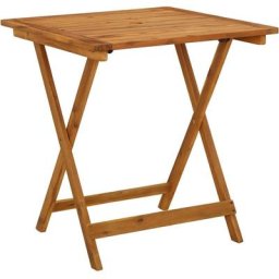 Table pliable de jardin 70x70x75 cm Bois d'acacia massif Vidaxl n/a
