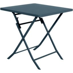 Table pliante carrée Greensboro pétrole 2 places - Hespéride - Pétrole