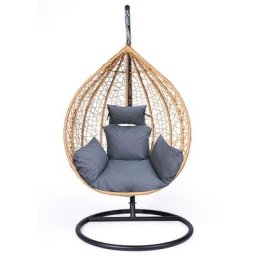 Coussin Cocoon pour balançoire suspendue - gris foncé