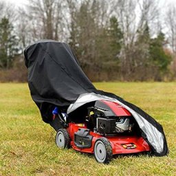 Housse pour tondeuse à gazon, Housse Tondeuse Etanche Anti-Poussière et anti-UV , avec cordon de