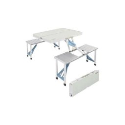 135 x 83 x 67,5 cm Table et chaise pliantes en alliage d'aluminium