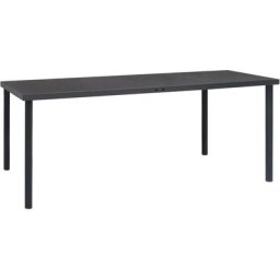 Table à manger d'extérieur Anthracite 190x90x74 cm Acier Vidaxl n/a