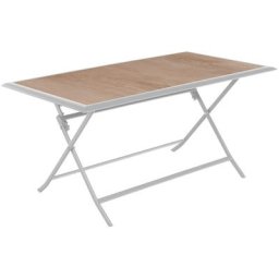 Table de jardin pliante rectangulaire Azua Houblon & Blanc 6 places - Hespéride - Houblon / blanc
