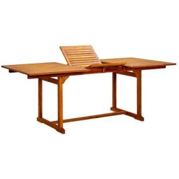 Table à manger de jardin (150-200)x100x75cm Bois d'acacia massif Vidaxl n/a