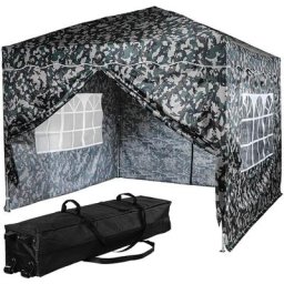 Instent - Tonnelle pliante asic 3x3 m, 4 panneaux inclus, couleur urban avec sac de rangement à