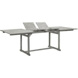 Table à manger de jardin (160-240)x100x75cm Bois d'acacia massif Vidaxl n/a