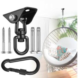 Tumalagia - Crochet de Plafond pour Fauteuil Suspendu pivotant à 360 °, balançoire, Suspension,