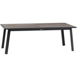 Table de jardin extensible Pavane Graphite & Pécan 12 places - Hespéride - Pécan / graphite