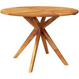 Table de jardin 110x110x75 cm Bois d'acacia solide Vidaxl n/a
