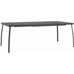 Table de jardin anthracite 200x100x72 cm Treillis d'acier vidaXL - N/A