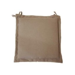 Proloisirs - Lot de 4 coussins galette Garden - Chaise/fauteuil - 40 x 40 cm - Taupe