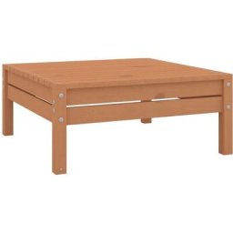 Repose-pied de jardin Marron miel Bois de pin solide Vidaxl marron miel
