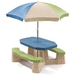 Table de pique-nique avec parasol Aqua Step2 n/a