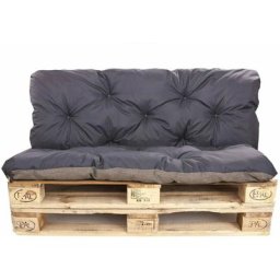 Coussins pour palettes exterieur, Assise 120 x 80 et Dossier 120 x 50cm, coussins canapé / coussin