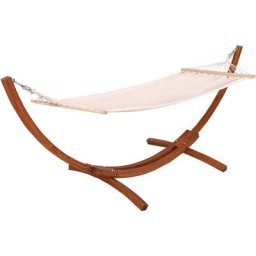 Costway - Hamac Jardin avec Support en Bois de Mélèze Russe Jusqu'à 120KG 313x115x120CM Hamac en