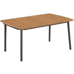 Table de jardin 150 x 90 x 72 cm Bois d'acacia solide et acier Vidaxl n/a