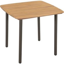 Table de jardin 80 x 80 x 72 cm Bois d'acacia solide et acier Vidaxl n/a