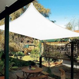Voile d'ombrage Imperméable Rectangulaire 3x4m, Toile Ombrage résistant à l'eau Protection Rayons