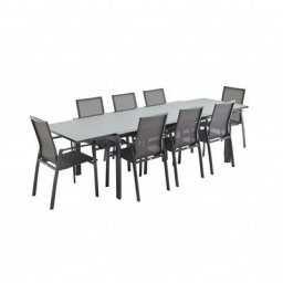 Alice's Garden - Salon de jardin table extensible - Washington - Table en aluminium 200/300cm. 8