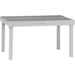 Table de jardin extensible Piazza Gris smoke & Blanc 10 places - Hespéride - Gris smoke / blanc
