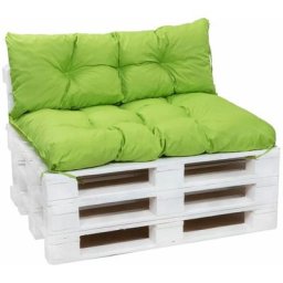 Coussins pour palettes exterieur, Assise 120 x 50 et Dossier 120 x 40cm, coussins canapé / coussin