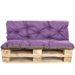 Coussins pour palettes exterieur, Assise 120 x 80 et Dossier 120 x 60cm, coussins canapé / coussin