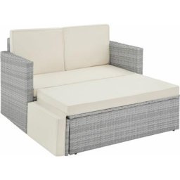 Tectake - Canapé de jardin corfou modulable - table de jardin, mobilier de jardin, fauteuil de