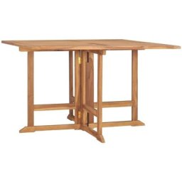 Table à manger de jardin pliable 110x110x75 cm Teck massif Vidaxl n/a