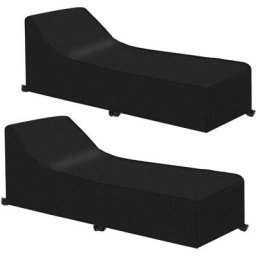 Housse de Chaise Longue de Jardin Imperméable et Coupe-Vent en Tissu Oxford 420D pour Chaise