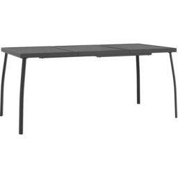 Table de jardin anthracite 165x80x72 cm Treillis d'acier Vidaxl n/a