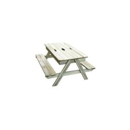 TRIGANO Table Pic nic en bois Enfant avec bac a sable intégré