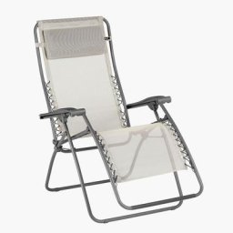 Lafuma Mobilier - Fauteuil relax de jardin pliable rsxa - Seigle Ii Tube Titane