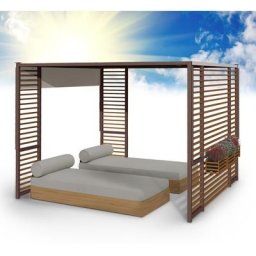 Blumfeldt - Tonnelle de Jardin 3x3m en Metal avec Lattes en Contreplaqué, Barnum Pliant, led à
