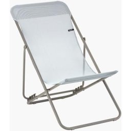 Transat de jardin pliable Lafuma Mobilier TRANSATUBE2 - Ciel Tube Titane