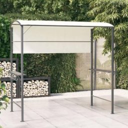 Tonnelle de Jardin Tente de réception - Rapide à Installer avec toit 220x110x200 cm Crème BV312098