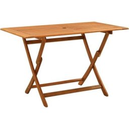 Table pliable de jardin 120x70x75 cm Bois d'eucalyptus solide Vidaxl n/a