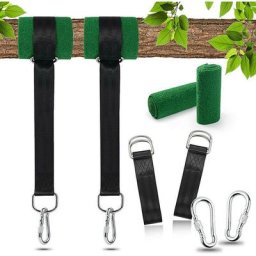 Sangles de suspension pour balançoire d'arbre - Sangle de hamac ultra résistante de 1,5 m/5 pieds