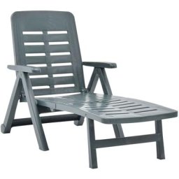 Smeraldo - bain de soleil de jardin en résine verte Bain de soleil de jardin pliant avec roues et