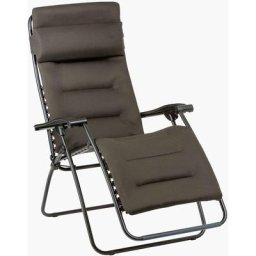 Fauteuil relax de jardin pliable Lafuma Mobilier rsx clip - Taupe Tube Noir