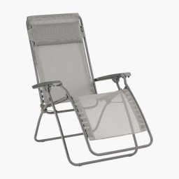 Lafuma Mobilier - Fauteuil relax de jardin pliable r clip - Terre Tube Titane