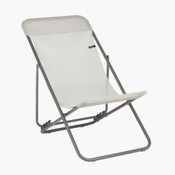 Lafuma Mobilier - Transat de jardin pliable TRANSATUBE2 - Seigle Ii Tube Titane
