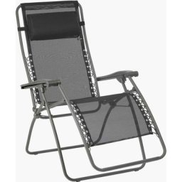 Fauteuil relax de jardin pliable Lafuma Mobilier rsxa - Black Tube Basalte