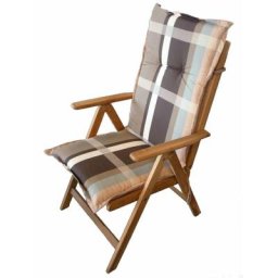 Housse pour fauteuil à haut dossier burgas dans les tons de brun