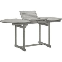 Table à manger de jardin (120-170)x80x75 cm Bois d'acacia massif Vidaxl n/a