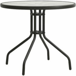 Table de bistro Anthracite Ø80x71 cm Acier Vidaxl n/a