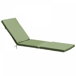 Coussin bain de soleil polyester vert cactus 186x53x5 cm - Vert
